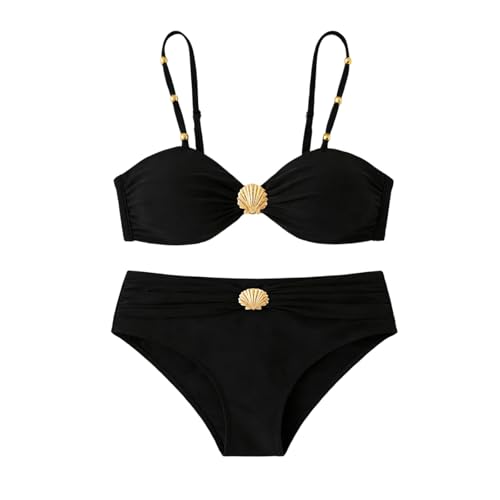 Bikinis para Mujer Sexy - Biquini Mujer Reductor Barriga Verano Elegante Clásico Deportivo Traje De Baño 2 Piezas Piscina Playa Surf Natación Bikini Triangulo Bañador Dos Piezas