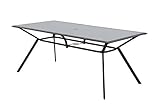 Chillvert Mesa de Jardín Palermo Acero/Cristal 180x90x73 cm