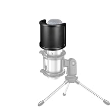 Universal Compatibility: Designed for 43mm to 65mm microphones, this pop filter for microphone works seamlessly with Blue Yeti, AT2020, AT2035, AT4040, HyperX QuadCast, Rode NT1A, MXL 770, Behringer B-1, and many others. Three-Layer Mic Shield Protec...