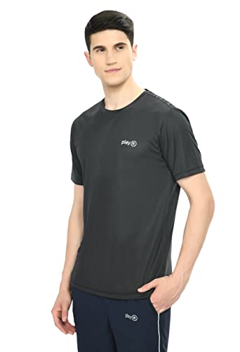 Image of playR Men Adult Core Run Tee - Activewear DRIVENT Lightweight Breathable T-Shirt for Men, Sports Tee for Gym, Running, Workout, Training, Fitness & Casual Everyday Wear Comfort - All-Season