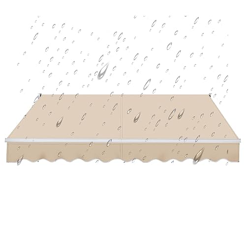 Housse pour store beige en polyester robuste de taille 19 pour terrasse - 2
