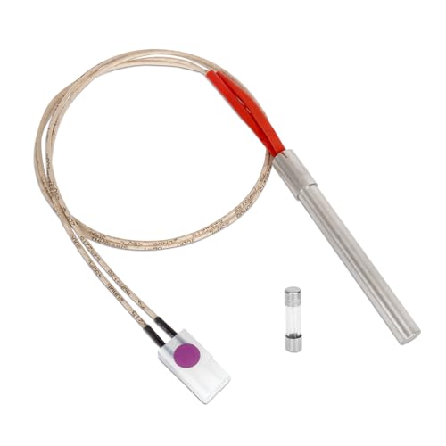Bularido 16801-20B Grill Hot Rod Igniters Compatible with Oklahoma Joe's Rider 600 900 Combo DLX Pellet Grill, Pellet Grill Hot Surface Igniter 200W 120V Equipped with One Fuse
