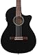 Fender CN-140SCE Nylon-Akustikgitarre, Walnuss-Griffbrett, Schwarz mit Koffer, Inklusive kostenloser virtueller Kurse auf Fender Play