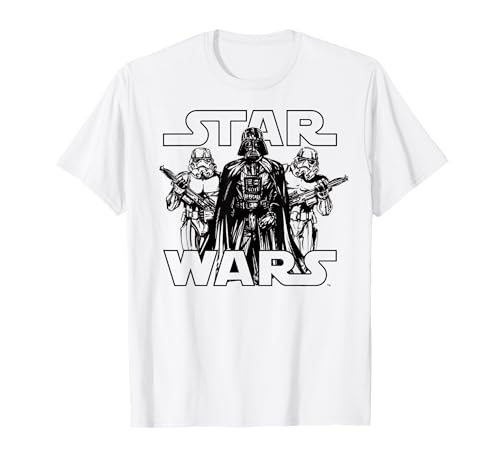 T-shirt Star Wars Dark Vador et Stormtroopers vêtement de fan de cinéma de science-fiction