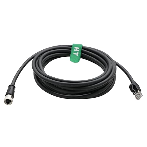 Câble Ethernet M12 de qualité supérieure HangTon CAT5e blindé SF/UTP pour routeur 5m