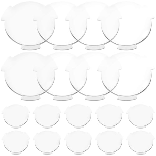 JECOMPRIS Magnifying Lens Optical: 20 pcs 25mm Double Convex Lenses - Focal Length Lens for Physics Jewelry Watch Repair Crafts Cardboard VR Magnifier Replacement