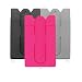 Cell Phone Wallet with Stand by Cellessentials: (for Credit Card & Id) iPhone, Android & Most Smartphones | 3 Pc Pack - Black, Grey & Pink