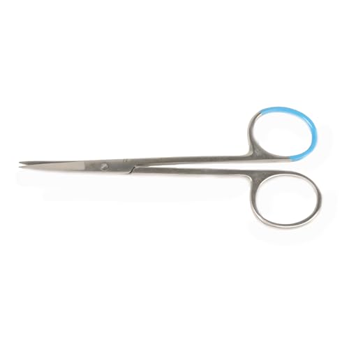 GIMA - Iris chirurgische Schere mit gebogenen spitzen Spitzen, steril, Einweg, Edelstahl, 11,5 cm, 38831