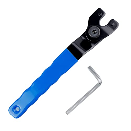 Desertboy Clé à Broche Réglable 8-48 mm Clé à Meuleuse Clé à Molette de Meuleuse D'angle Clé à Molette Réglable avec Douille Hexagonale Cover