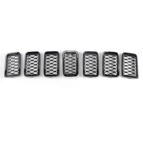 Calandre avant pour Jeep Grand Cherokee 2017-2022 garnitures de pare-chocs noires premium