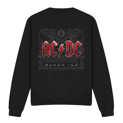 Pull-over AC/DC Black Ice sweat mixte en molleton style urbain - 4