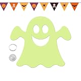 Éclat nocturne sans effort : profitez du charme de notre fantôme qui brille dans le noir, avec un matériau fluorescent qui se recharge le jour et reste éclairé toute la nuit. Pas besoin d'électricité, imperméable et résistant au soleil pour une ambiance sans tracas.