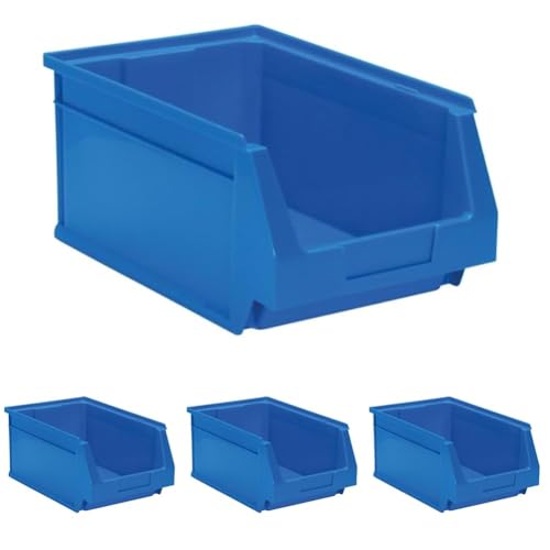 Tayg 252020 Stapelbares Schubfach Nr.52 Lagersichtkasten 52 / Stapelbox/Sortierhilfe / 236 x 160 x 130 mm/blau / 3,2 Liter (Packung mit 4)