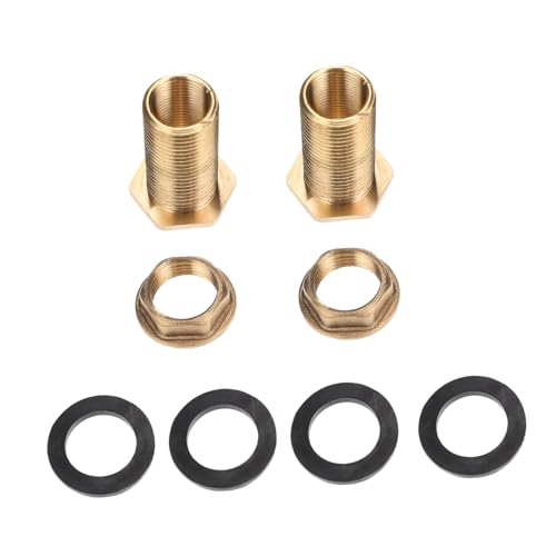 MUCKLILY Water Storage Tank Connector 1/2 Male to 3/8 Female Brass Fitting for Garden Hose
