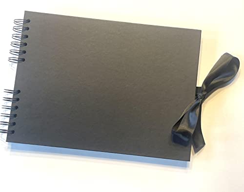 Álbum de recortes Gray Lane, 80 páginas negras, 12" x 8", ideal para manualidades, bodas y aniversarios miniatura 6