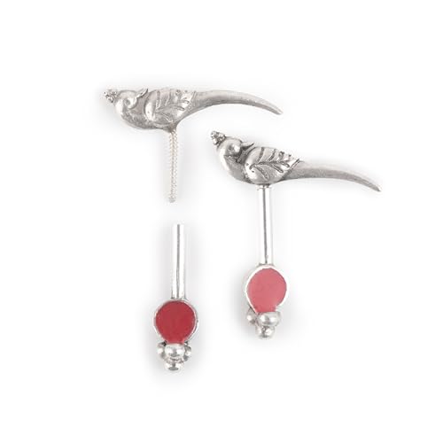 Image of Quirksmith 925 Sterling Silver Bugadi Earrings /Helix Piercing Studs with 925 Stamp And Certificate Of Authenticity /Gift for women