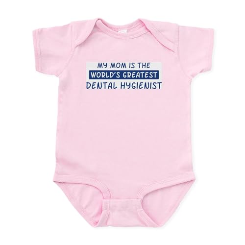 CafePress Dental Hygienist Mom Infant Bodysuit Cute Infant Bodysuit Baby Romper Petal Pink
