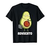 Lawyer Shirt Lawyer Avocado Advocato Attorney Law School T-Shirt