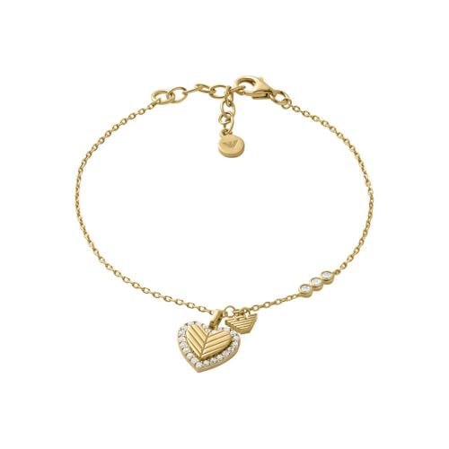 Emporio Armani Women's Gold tone Sterling Silver with lobster clasp closure bracelet