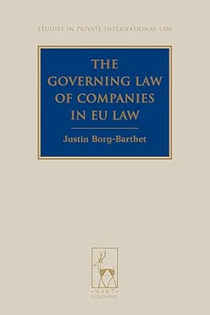 The Governing Law of Companies in EU Law: 9-Wow! eBook