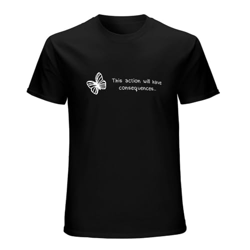 Image of BASLIL TOAST brunch Men's Life is Strange White Life is Strange Printed Summer S T-Shirts Black XXL