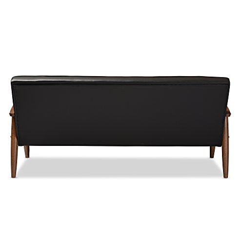 image for Baxton Studio Sorrento Mid-Century Retro Modern Faux Leather Upholster