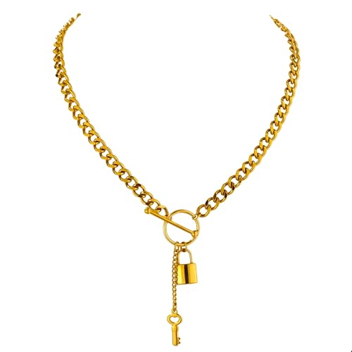 Collier de verrouillage Feng Shui chaîne torsadée avec cadenas en argent
