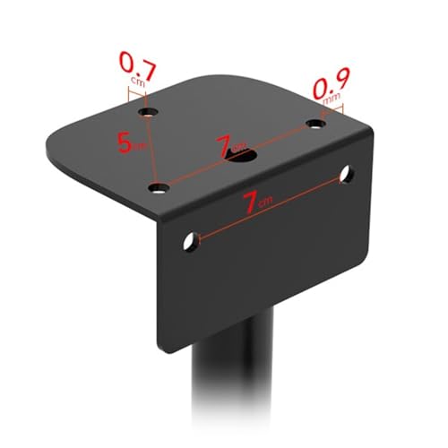 Soporte para CPU de escritorio ajustable, montaje bajo escritorio y en pared, soporte giratorio de 360° con bloqueo seguro para torre de computadora miniatura 3