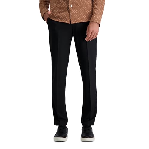 J.M. Haggar Men's 4 Way Stretch Slim Fit Flat Front Dress Pant