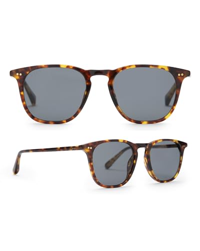 DIFF Maxwell Designer Square Sunglasses for Men and Women UV400 Polarized Protection