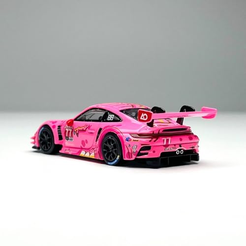 Image of MINI GT 1:64 Porsche 911 GT3 R #77 inchRoxy AO Racing 2024 IMSA Road America, Pink, Mijo Exclusives