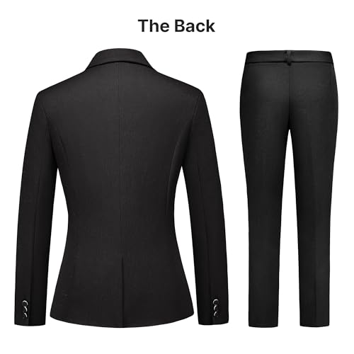 Sleek Black Blazer and Pant Set for Confident Women - Image 5