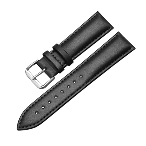 Correa de reloj de piel auténtica tradicional universal ajustable de 17mm a 24mm