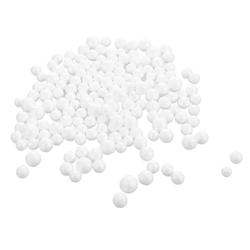 Milisten Polystyrene Beads Filling Pellets 0.31 Inch Soft Foam Particles for Bean Bag Filling Craft Stocking Filler and Beads 2 Bags for DIY Home Decoration and Toy Stuffing