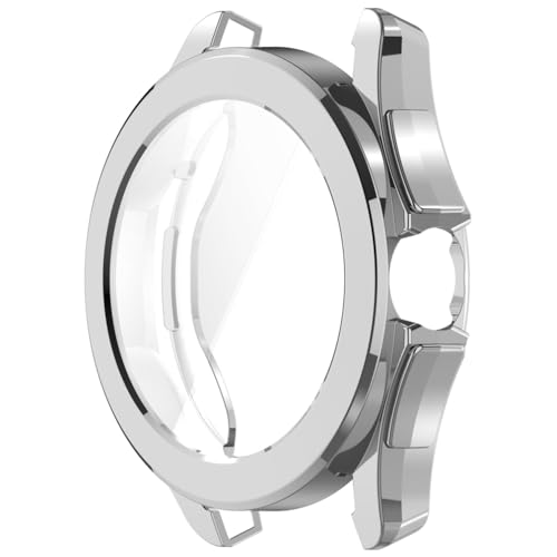 [2 unidades] Funda para Xiaomi Watch S4 Sport Carcasa, Smartwatch S4 Soft TPU Carcasa Anti Drop Anti Scratch Mi Watch S4 Carcasa Accesorios Smartwatch (Plata + Azul Oscuro) - imagen 7