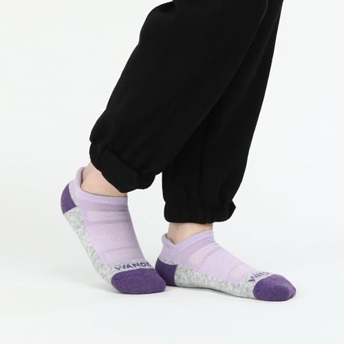 Image of WANDER Merino Wool Ankle Running Hiking Socks 3 Pairs Lightweight Cushioned Sweat-Wicking No Show Athletic Socks Men Women