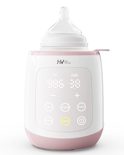 Image of Bottle Warmer, 10-in-1 Fast Baby Bottle Warmer for Breastmilk or Formula with Timer, IMD LED Display, Accurate Temperature Control, Automatic Shut-Off, BPA-Free, Bottle Warmers for All Bottles (Pink)