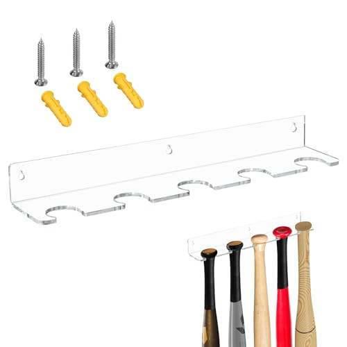 image for Oakmont Displays Baseball Bat Display Hanger for 5 Bats or Balls - Ver