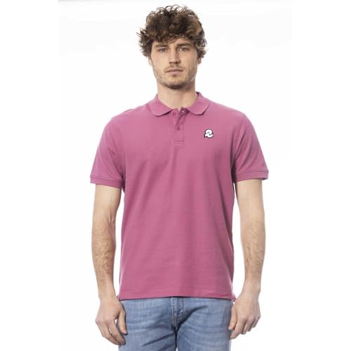 Polo violet Invicta à manches courtes pour homme au style classique