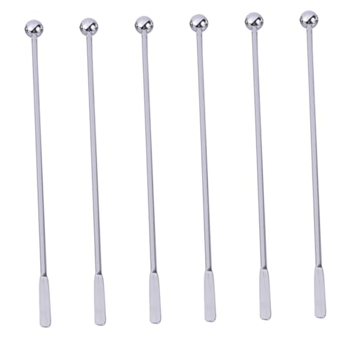 COLLBATH 6pcs Bar Stirring Rods Stylish Cocktail Stir Sticks for Every Occasion