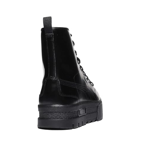 PUMA Womens X Mayze Platform Round Toe Lace Up Casual Boots Ankle Low Heel 1-2" - Black - Size 7.5 M2