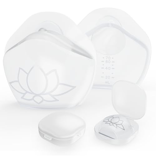 Image of Milk Collectors for Breastfeeding Breast Milk Collector Milk Catcher for BreastfeedingMilk Catcher for Breastfeeding Post Partum Essentials Breast Feeding Essentials (2.5oz/70ml, 2 Counts)