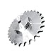 08B Sprocket Wheel 10-25 Teeth Chain Gear Industrial 304 Stainless 1Pcs(18 Teeth (Bore 14mm))