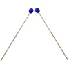 Piutouyar 1 Pair Marimba Mallets Percussion, Blue Medium Hard Yarn Head Keyboard Marimba Mallets Drum Sticks with Wood Handles