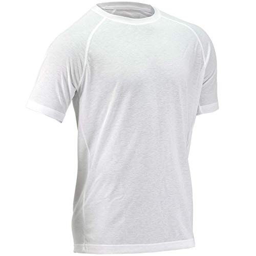 T-shirt de lutte Cliff Keen TDRI3 Drirelease blanc respirant pour enfant