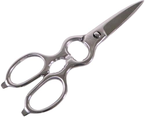 Oaks Kitchen Scissors, Disassemble and Washable, Stainless Steel, Made in Japan