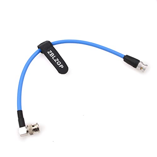ZBLZGP 12G SDI 4K BNC Male to Right Angle BNC Male Video Coaxial Cable for Sony Blackmagic Decimator Converter Komodo Alexa Sony Atomos Broadcast Camera Monitor - Image 3