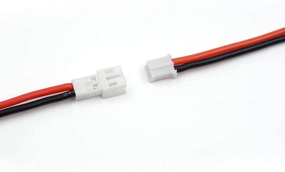 Lot De 5 Paires De Connecteurs JST-PH 2.0 Mâle/femelle – Câble Silicone 22 AWG 80mm – Pour Drones JJRC H36, Blade Inductrix, E010