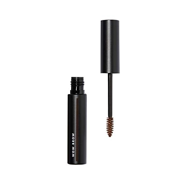 e.l.f. Wow Brow Gel, Volumizing, Buildable, Wax-Gel Hybrid, Creates Full, Voluminous-Looking Brows, Locks Brow Hairs In Place, Brunette, Fiber-Infused, 0.12 Oz