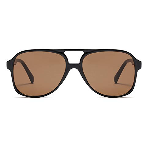 Image of LASPOR Vintage Retro Sunglasses for Women and Men Large Frame Classic 70s Glasses Squared Aviator Shades UV400 Protection